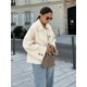 thumbnail image 5 of Chaqueta de entretiempo con solapa lisa para mujer, abrigo elegante acolchado de manga larga, prendas de vestir para ir al trabajo, otoño, 5 of 5