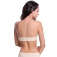 thumbnail image 4 of Voska Women's Convertible Strapless Backless Bra Seamless Push Up Underwire Bra Complexion A, 4 of 6