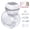 Gray, variant on Totmizby Hands-Free Wearable Breast Pump,Electric Breast Pump with 3 Mode & 12 Levels,Portable and Low Noise-17/19/21/24mm Flange,2 Pack(White)