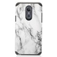 thumbnail image 2 of Compatible for LG Stylo 4 Case, LG Q Stylus Case, with [Tempered Glass Screen Protector] SOGA Hybrid Dual Layer Astro Armor Smooth Protective Case Phone Cover Shockproof - White Marble, 2 of 4