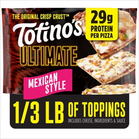 Totino's Ultimate Pizza, Mexican Style, Thin Crust, 29g Protein, 11 oz (Frozen)