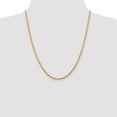 thumbnail image 2 of Diamond2Deal 10K Yellow Gold 2.75mm Diamond-Cut Rope Chain Necklace for Women 22", 2 of 6