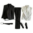 thumbnail image 4 of Conjunto de traje de figuras de acción masculinas a escala 1/6 Conjunto de traje de figuras de acción Escenas de disfraces Foto Camisa blanca, 4 of 9