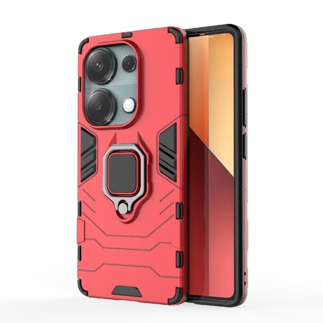 Funda para Xiaomi Redmi NOTE 13 PRO 4G con Soporte Anillo Giratorio 360° y Protección Resistente a Golpes y Caídas