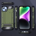 thumbnail image 2 of Decase for iPhone 15 2023 with Hidden Kickstand Case,Drop Proof Hybrid Shockproof Rugged TPU Bumper Hard PC Back Cover Anti-Scratch Case for iPhone 15,Armygreen, 2 of 8