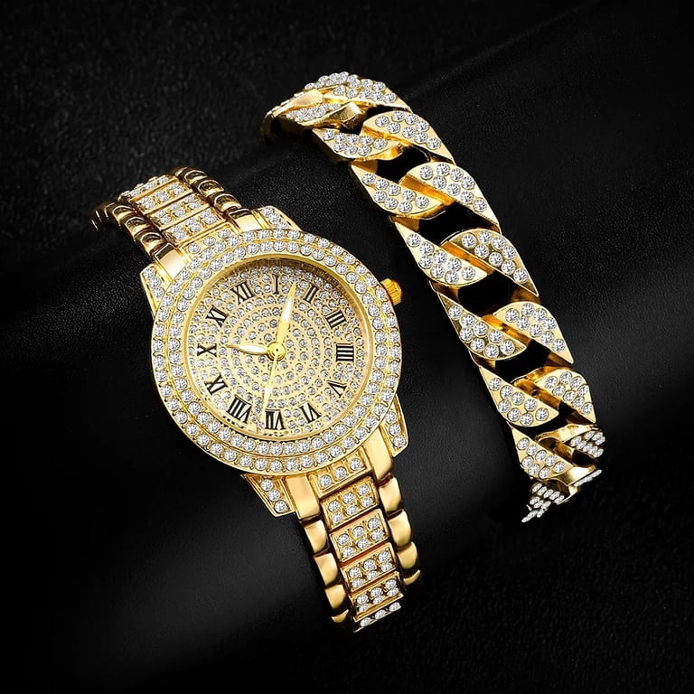 Diamond Women Watches Gold Watch Ladies Wrist Watches Luxury  display picture 1