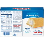 Hostess Twinkies Snack Cakes, Golden Sponge Cake with Crème Filling, 13.58 oz Box (10 Count)
