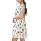 thumbnail image 2 of Easygdp Undersea Animals para Vestido Transpirable de Mujer, Vestido Suelto de Manga Corta con Pliegues y Bolsillos para el Verano, 2 of 6
