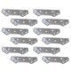 thumbnail image 1 of unbranded 12Ud Fijador De En Ángulo Trapezoidal Plata Resistente Para Montaje En Pared, 1 of 8