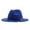 Blue, variant on HNMKIU Classic Womens Wide Brim Wool Fedora Hat with Adjustable Buckle Belt for Stylish Sun Grey,One Size