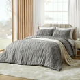 Queen Size Comforter Set Embroidery 3 Pcs All Season Down Machine