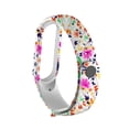 thumbnail image 3 of Correa de repuesto compatible con Xiaomi Mi Band 5 Banda de repuesto de silicona floral transpirable, 3 of 5