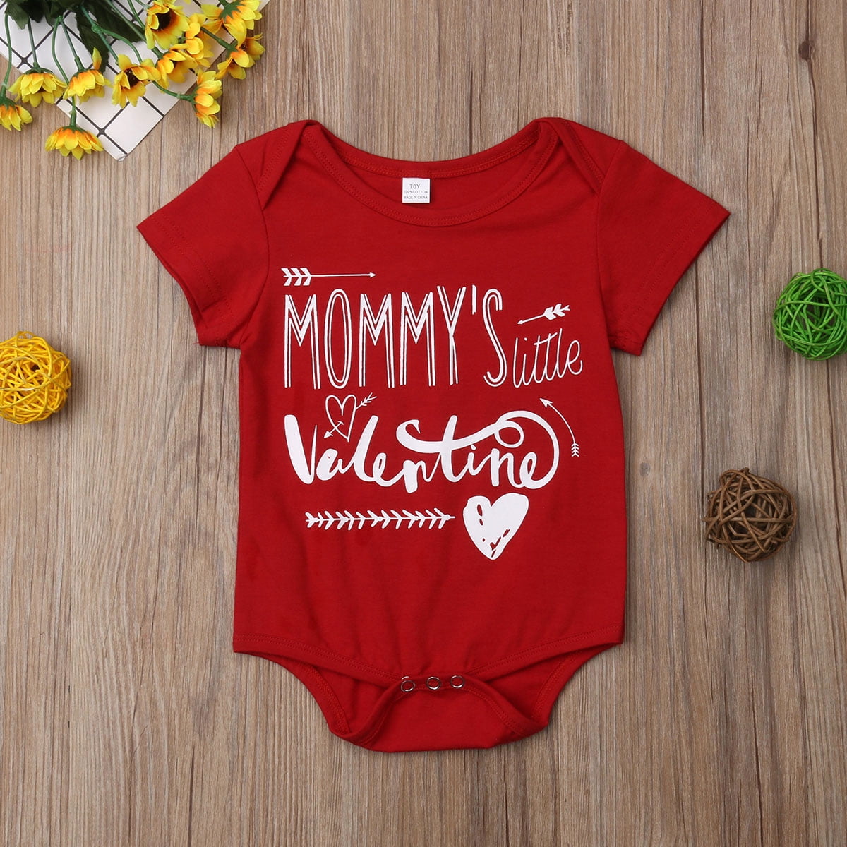 valentines baby grow
