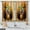 Vase, variant on Wooden Barn Door Kitchen Curtains - Country Wood Farmhouse Rustic Farm Retro Western Cafe Short Tier Curtains Decor for Living Room Rod Pocket Window Drapes 24 Inch Length 2 Panels 28"x24"