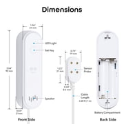 Geeni Smart WiFi Water Leak Detector & Sensor, 80dB Alarm for Basement, Kitchen, Bathroom, White
