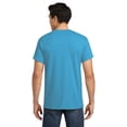 thumbnail image 2 of Gildan Men's Heavy Cotton T-Shirt, Crewneck Heavy Cotton Shirt, Heather Sapphire, L, 2 of 4