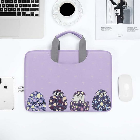 Laptop Bag case with Handle 13 15 Inch Waterproof Notebook Bag for Macbook Air Pro Briefcase Bag PU Portable for ASUS Lenovo (PURPLE,15inch)