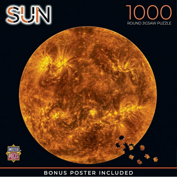 MasterPieces 1000 Piece Round Jigsaw Puzzle - The Sun - 25"x25"