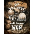 thumbnail image 2 of Art Licensing Studio 26x32 Black Ornate Wood Framed with Double Matting Museum Art Print Titled - Never Quit, 2 of 4
