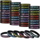 thumbnail image 1 of Pulseras de silicona QEERBSIN Inspirational, 60 unidades, para niños, 1 of 8