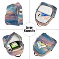 thumbnail image 5 of JIALIOU Mini Backpack Purse for Women Quilted Casual Daypack Small Travel Shoulder Bag, Evening Colorful Clouds, 5 of 7