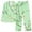 Mint Green, variant on Nrmvnmi Pajama Sets For Women Graphic Prints Nightwear Sets Lapel Long Sleeve Button Down Sleepwear Tops With Pocket And High Elastic Waist Ankle Length Pants Loungewear 2 Piece Sets
