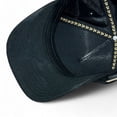 thumbnail image 3 of Gorra FLOR DIVINA Negra Gamuza Ajustable VAGO Style, 3 of 5