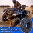 thumbnail image 5 of Set of 2 Garvee ATV Trail Tires 26x12-12/6 PR Knobby Sport Tires, Tubeless, AT26x12-12-6PR TL KNIGHT, 5 of 7