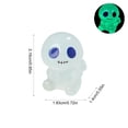 thumbnail image 3 of Aoznliie Mini Glow in Dark Ghost Figurines, 10 Pack Resin Halloween Ornaments, 1 inch Glowing Decor for Micro Landscape, Multicolor, 3 of 7