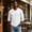 White, variant on Dwelliawo Men's Big and Tall Shirts Cotton V Neck Long Sleeve Tops Loose Fit Casual Overszied Fall Soft Basic Tee Yellow XL