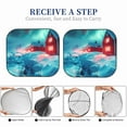 thumbnail image 6 of Salouo Aurora Borealis Village Pattern Car Windshield Sun Shade Foldable | Front Windshield Shade for Sun, Heat and UV Rays | Interior Sun Protection-Medium, 6 of 6
