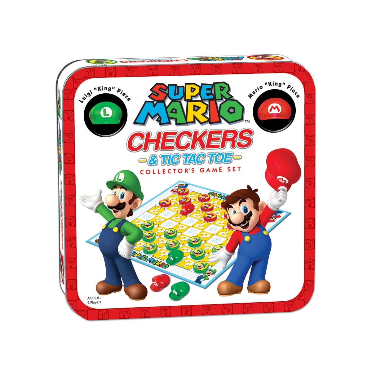 USAopoly DAMES ET TIC TAC TOE: Super Mario