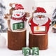 thumbnail image 2 of Silver Calendario de Adviento de madera con cuenta atrás para Navidad, calendario de muñeco de nieve de Papá Noel de dibujos animados, bloques de fecha con números artesanales, de, 2 of 5