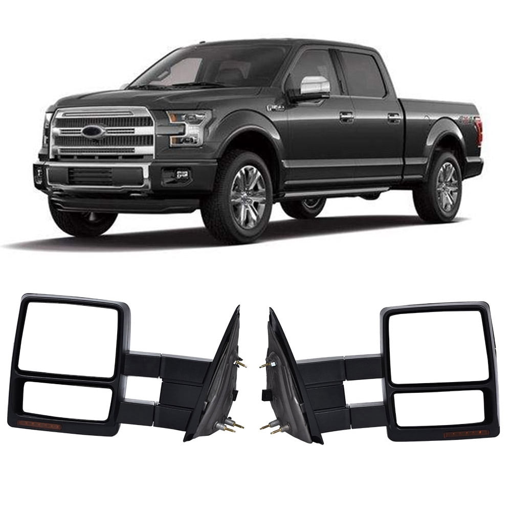 Greensen Towing Mirror,1 Pair Car Power Heated LED Rearview Towing Mirror for Ford F-150 2004