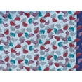 thumbnail image 2 of Zelouf Challis Double Border Print  , Sewing, DIY, Crafts Fabric by the Yard, 473 Denim/peaco, 10 Yard, 2 of 2