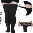 thumbnail image 2 of Calcetines hasta la rodilla para mujer talla grande 5XL para muslos gruesos - Medias extra largas y gruesas sobre la rodilla - Calcetines calentadores de piernas Rojo Verde, 2 of 5