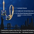 thumbnail image 2 of Gem Stone King 14K Yellow Gold Blue Mystic Topaz Earrings for Women | 1.00 Cttw | Gemstone November Birthstone | Round 5MM, 2 of 6