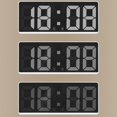 thumbnail image 3 of Reloj despertador electrónico Cateissary con función de repetición para dormitorio color espejo, 3 of 6