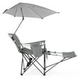 thumbnail image 6 of Sport-Brella Grey Camping Chair, with Clamp-On Sun Shade, 6 of 8
