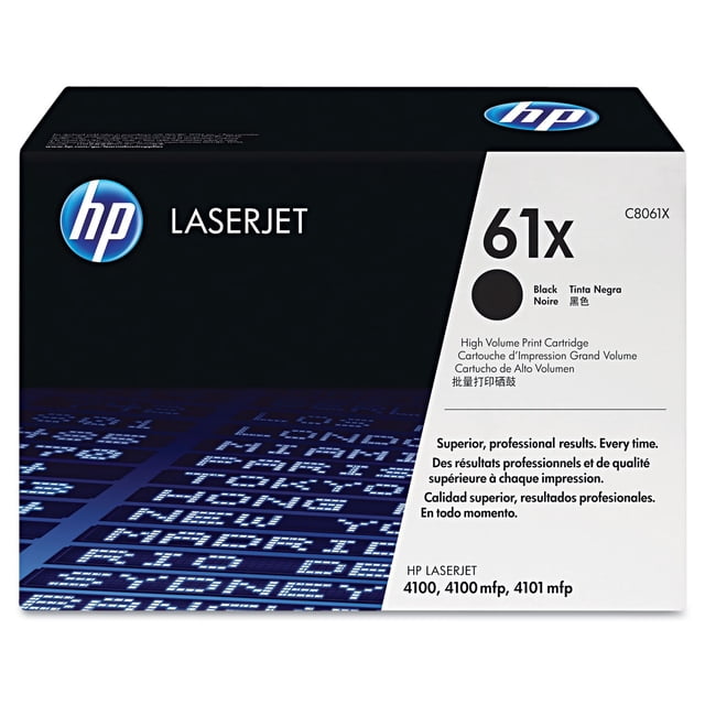 Cartucho de tóner HP 61X (C8061X) 4100/4101 de alto rendimiento negro