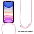 thumbnail image 3 of Crossbody Lanyard Phone case for Samsung Galaxy S20 FE 5G, Silicone Phone Cover with Adjustable Necklace Strap Soft Belt Neck Cord Lanyard Shockproof Protective Case - black, 3 of 14