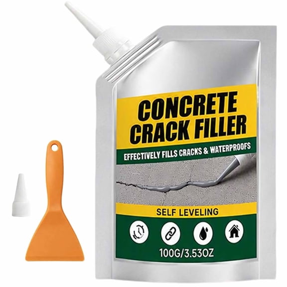 Magic Crack Filler for Concrete, Fast-Drying, with Nozzle & Scraper, for Driveways, Walkways, Patios, Outdoor Concrete Joint