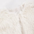 thumbnail image 6 of DYTTDG Girls Plush Cropped Jacket, Long Sleeve Open Front Crew Neck Short Coat, Solid Color Fall Winter Casual Outerwear for Daily Wear, 6 of 8