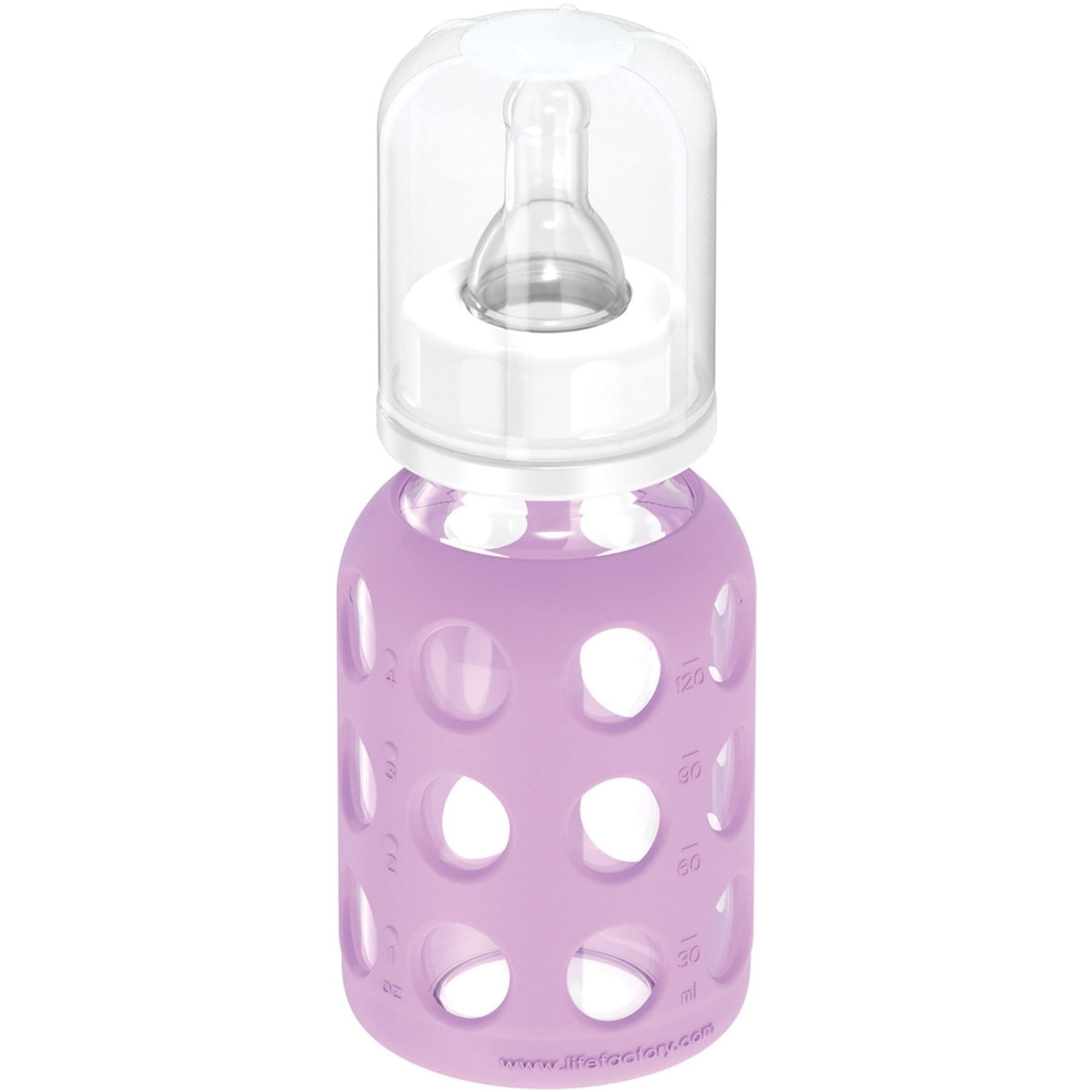 Lifefactory Baby 6 Bottle Starter Set in Mint/Lavender and in Kale/Grape Flat & Sippy Caps Stage 3 Nipples 16 Oz 12 Piece Set