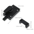 thumbnail image 2 of unbranded 1Jgo Cerradura De Seguridad Para Negro Con Indicador De Ocupación Fácil Instalación Y Durable, 2 of 6