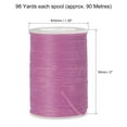 thumbnail image 2 of Uxcell 98 Yards 150D/0.8mm Leather Sewing Thread Polyester Waxed Cord, Medium Orchid, 2 of 5