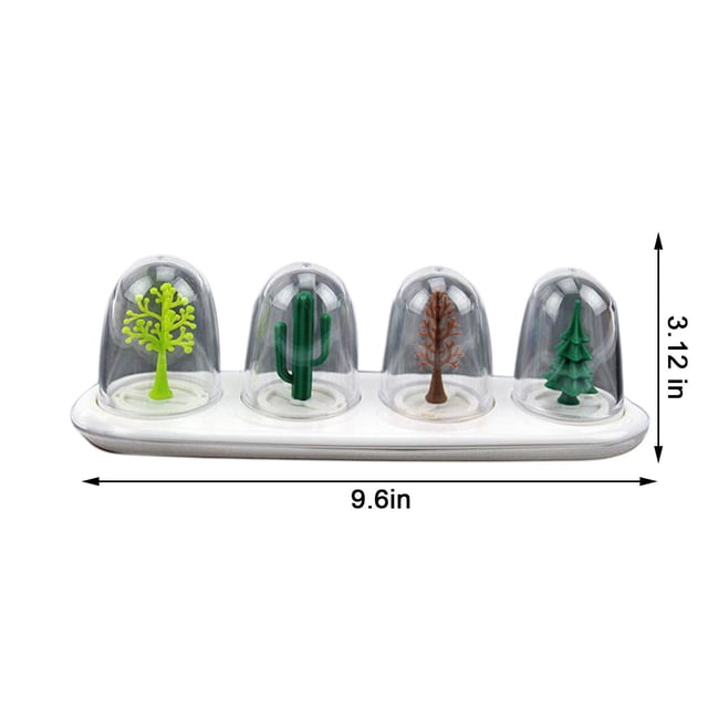 EGNMCR Décorer Boîte d'Assaisonnement Quatre Saisons, Boîte d'Assaisonnement Quatre Saisons, Rangement de Bouteille d'Assaisonnement Alimentaire, Mini Boîte d'Assaisonnement Rendra l'Humble Assaisonnement Plus Intéressant Bouteille d'Assaisonnement