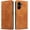 Brown, variant on Case for Xiaomi Redmi Note 13 Pro Plus 5G Premium PU Leather Phone Cover with Card Holder Stand, Shockproof Flip Wallet Cover
