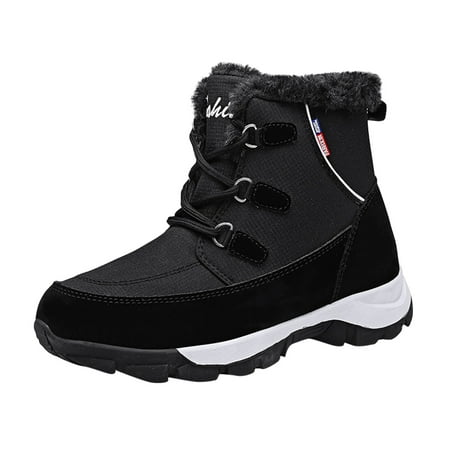 

Wesracia Boots For Women Winter Boots Ladies Cotton Shoes Outdoor Warm Non Slip Mountaineering Casual Snow Boots