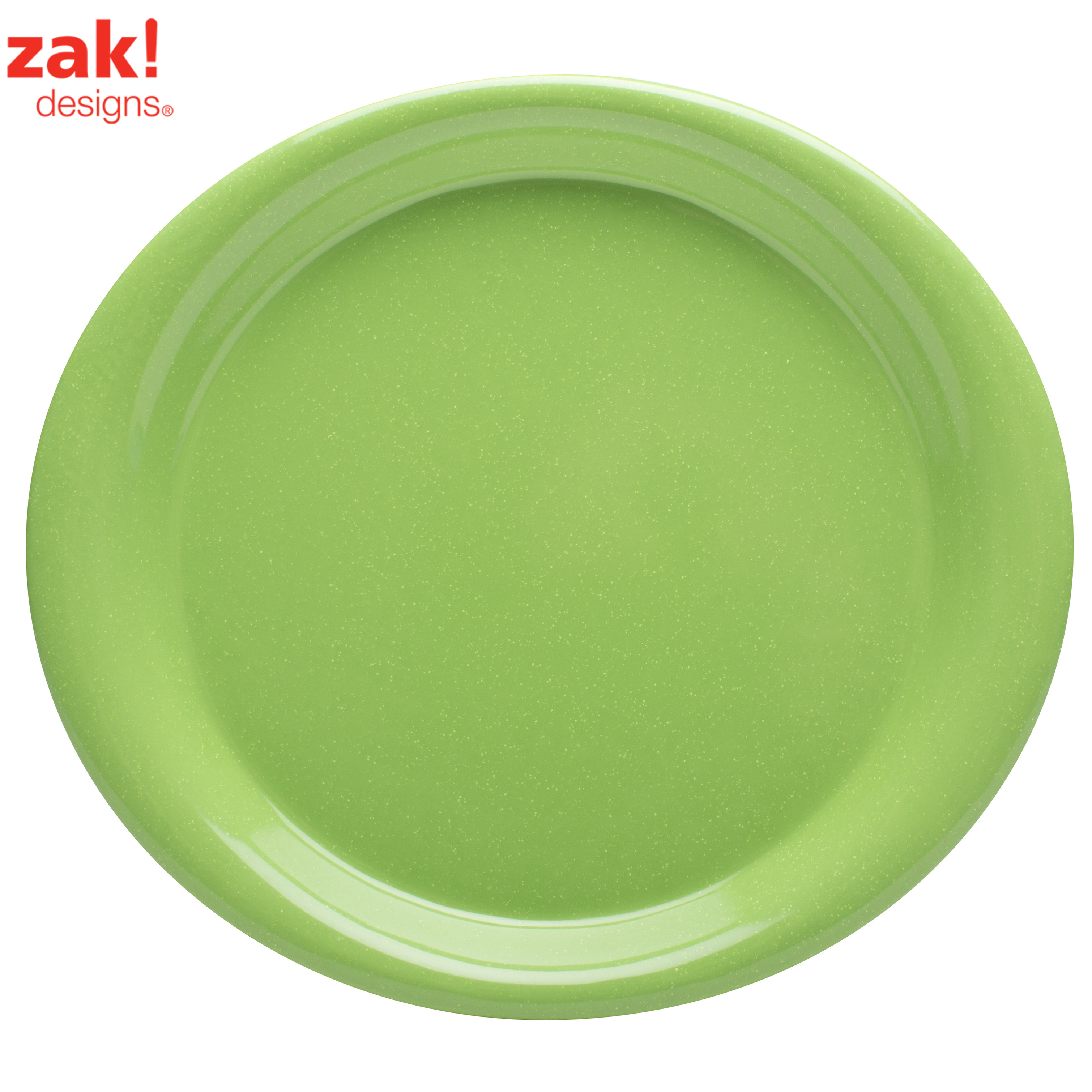 Zak Designs Zakwave Microwave Safe Dinner Plate Palm Green